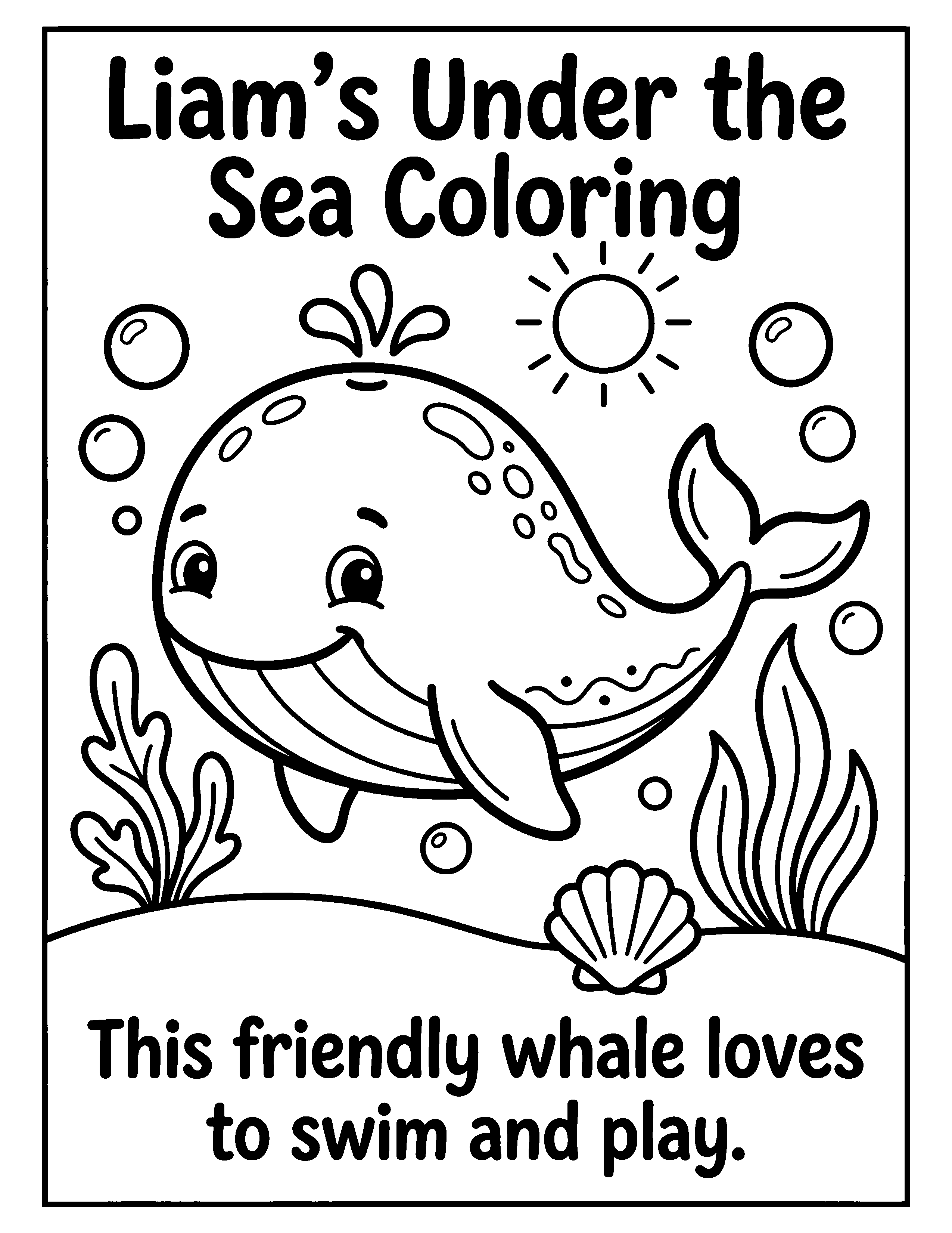 Liam's Under the Sea Coloring page